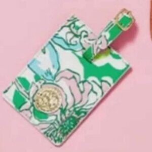 NWT Lilly Pulitzer Luggage Tag Spearmint blossom Views